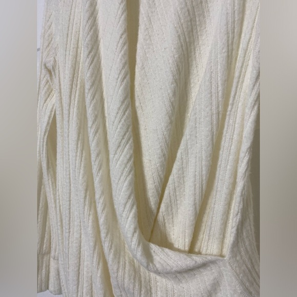 MAEVE By Anthropologie Ivory Wrap Front sweater size XS - Picture 4 of 6